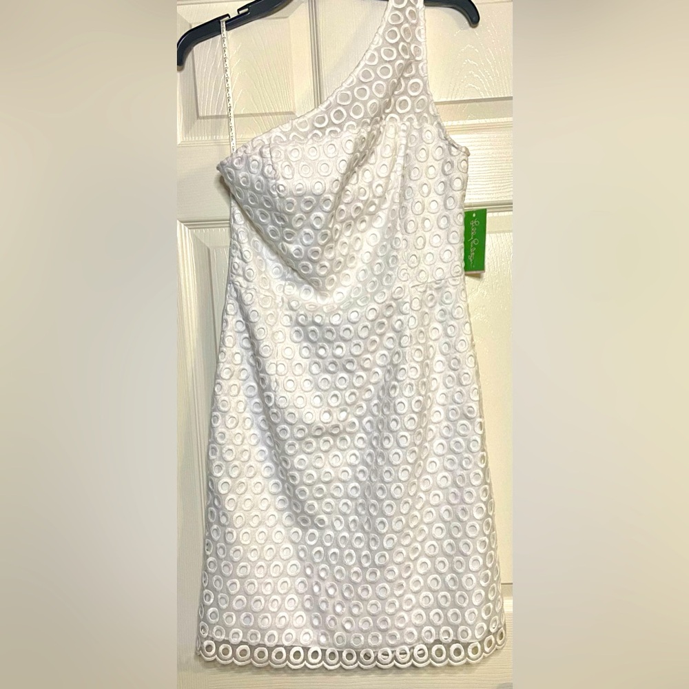 NWT Lilly Pulitzer Women’s David’s One Shoulder Sheath Dress Sz 6